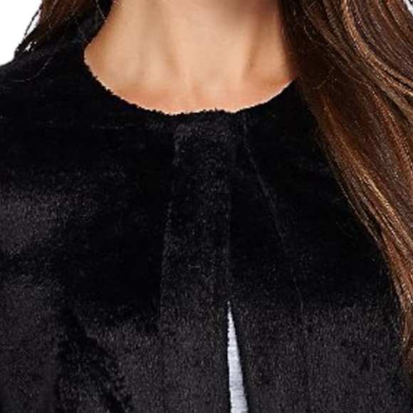 NWOT LOGO By Lori Goldstein Collarless Topper Coat With Pockets. Black. Size 2X - Picture 12 of 14